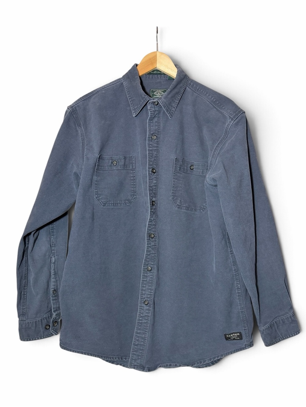 GH Bass Men’s Washed Canvas Heavy Duty Overshirt L